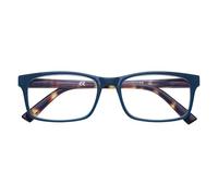 Zippo Gafas de lectura, hechas con un marco de líneas blandas, ideal para hombres y mujeres, diopter +1.50, color azul, cañas de demi