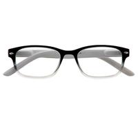 Zippo Gafas de lectura, hechas con un marco de líneas blandas, ideal para hombres y mujeres, diopter +1.00, color negro sombreado