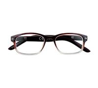 Zippo Gafas de lectura, hechas con un marco de líneas blandas, ideal para hombres y mujeres, diopter +1.50, color marrón sombreado