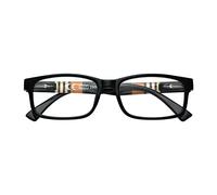 Zippo Gafas de lectura, hechas con un marco de líneas blandas, ideal para hombres y mujeres, diopter +1.50, negro, varillas rayadas