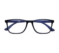 Zippo Gafas de lectura, hechas con un marco de líneas blandas, ideal para hombres y mujeres, diopter +2.00, color negro, varillas azules