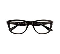 Zippo Gafas de lectura, hechas con un marco de líneas blandas, ideal para hombres y mujeres, diopter +2.00, color negro