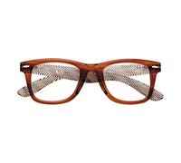 Zippo Gafas de lectura, hechas con un marco de líneas blandas, ideal para hombres y mujeres, diopter +3.50, color marrón, varillas justas