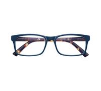 Zippo Gafas de lectura, hechas con un marco de líneas blandas, ideal para hombres y mujeres, diopter +3.50, color azul, cañas de demi