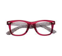 Zippo Gafas de lectura, hechas con un marco de líneas blandas, ideal para hombres y mujeres, diopter +3.00, color rojo, varillas justas