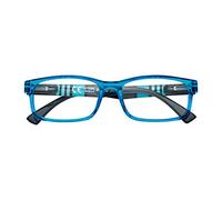 Zippo Gafas de lectura, hechas con un marco de líneas blandas, ideal para hombres y mujeres, diopter +3.00, color azul, varillas rayadas