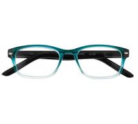 Zippo Gafas de lectura, hechas con un marco de líneas suaves, ideal para hombres y mujeres, diopter +1.50, color azul sombreado