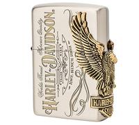 Zippo Harley Davidson Japan Limited - Águila de latón oxidado de 3 lados Metal HDP-75