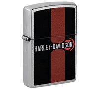 Zippo Harley-Davidson Logo Design Street - Encendedor de bolsillo cromado