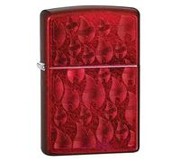 Zippo Iced Flame Design Encendedor Resistente al Viento, Unisex, Rojo, Normal