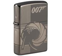 ZIPPO - James Bond 007, Black Ice - Mechero para tormentas, Recargable, en Caja de Regalo