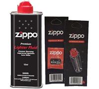Zippo - Kit de piezas original: 1 gasolina 125 ml + 6 piedras + mecha