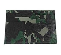 Zippo Leather Credit Card Holder Tarjetero 10 Centimeters Verde (Green Camouflage)