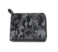 Zippo Leather Zipper Wallet Monedero 12 Centimeters Gris (Grey Camouflage)