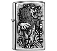 Zippo 2006497 PL 207 Leo Zodiac V19 Mechero de latón, diseño 5,83,81,2