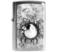 Zippo 200 Pl Billard-Design Black 8 Bola Mechero,Latón,Acero Inox. ,1 x 3,5 x 5