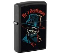 Zippo Mechero - Be A Gentleman, Gray Dusk, Color Image - Recargable - Reutilizable - Diseño Resistente al Viento - Caja de Regalo - Hecho en EE. UU.