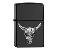 Zippo - Mechero con diseño de Harley-Davidson, Cromo de Alto Pulido, Lustre, rellenable, Reutilizable, diseño Resistente al Viento, Caja de Regalo, Fabricado en Estados Unidos