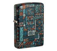 ZIPPO - Tribal Pattern African Design - 540 Color Image - Refillable Windproof Lighter in Gift Box