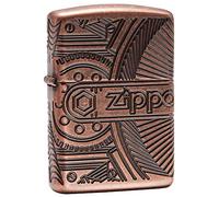 Zippo Gear Pocket Lighter Briquet, Unisex Adulto, Armor Antique Copper, M