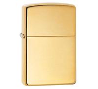 Zippo Mechero Latón macizo pulido – diseño zorro Azul marino mate, Recargable, Resistente al viento