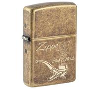 Zippo - Mechero con diseño Vikingo, Cromo Pulido, Imagen a Color, Recargable, Reutilizable, diseño Resistente al Viento, Caja de Regalo, Fabricado en Estados Unidos
