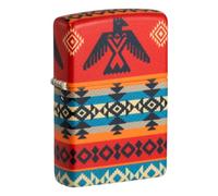 Zippo - Mechero de Rinoceronte, Cromo Satinado, con Emblema, Recargable, Reutilizable, diseño Resistente al Viento, Caja de Regalo, Fabricado en Estados Unidos