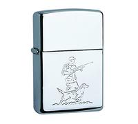 Zippo Hunter Encendedor, Cromado, Metal, Cromo, 3.86x1.3x5.72 cm