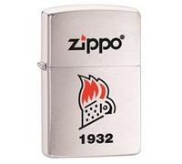 Zippo - Mechero de Zippo y Chimenea, Cromo Pulido, Imagen a Color, Recargable, Reutilizable, diseño Resistente al Viento, Caja de Regalo, Fabricado en Estados Unidos