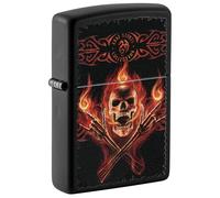 Zippo Mechero, diseño de Anne Stokes, Negro Mate, Color Image, Recargable, Reutilizable, en Caja de Regalo, Hecho en Estados Unidos