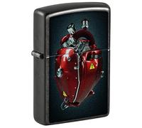 Zippo Mechero - Heart Engine, Gray Dusk, Color Image - Recargable - Reutilizable - Diseño Resistente al Viento - Caja de Regalo - Hecho en EE. UU.