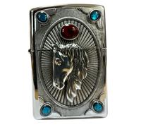 Zippo Mechero Horse Cabeza Encendedor Gasolina Cabeza de Caballo