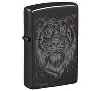 Zippo Mechero - Lindsay Kivi, High Polish Black, Photo Image - Recargable - Reutilizable - Diseño Resistente al Viento - Caja de Regalo - Fabricado en EE. UU.