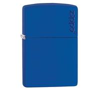 Zippo Royal Blue Matte Logo Mechero, 1290008 Nr. 229ZL w/Zip, 3.5x1x5.5 cm