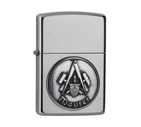 Zippo Mechero Maurer Emblema Gremio Cromo Encendedor Gasolina
