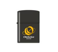Zippo Mechero Oktoberfest Negro Con Logo Amarillo Encendedor Gasolina