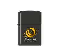 Zippo Mechero Oktoberfest Negro Con Logo Amarillo Encendedor Gasolina