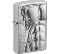 Zippo Mechero Original Cromo Pulido Man Torso con Estilo Compañero Gasolina