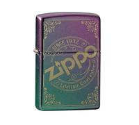 ZIPPO Mechero Recargable con Logotipo de Zippo Grabado con láser, en Caja de Regalo (60005527)