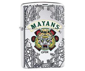 Zippo Mechero Unisex Mayans M.C. de Bolsillo, Cromo Pulido, Talla única