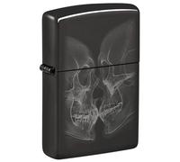 Zippo Mechero - X-Ray Kiss, High Polish Black, Photo Image - Recargable - Reutilizable - Diseño Resistente al Viento - Caja de Regalo - Fabricado en EE. UU.