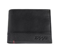 Zippo Nappa Leather bi Fold Wallet Monedero 12 Centimeters Negro (Black)