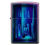 Zippo Paseo Nocturno, Imagen de Color - iridescente, Encendedor tormenta, Recargable, en una Caja para Regalo, Iridescent - Night Ride