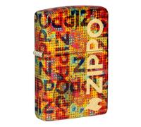 Zippo Pixel Fusion Design 540 Tumbled Brass Pocket Lighter