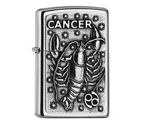 Zippo PL 207 Cancer V19 - Mechero de latón, diseño 5,83,81,2