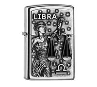 Zippo PL 207 Libra Tierkr. V19 Mechero, Latón, Design, 5,83,81,2