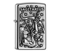 Zippo Mechero PL 207 Sagitarius V19, latón, gasolina, 2006505