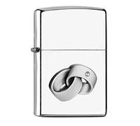Zippo PL 250 Wedding Rings Emblem Encendedor, latón, Design, 5,83,81,2