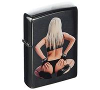 Zippo Sexy Bikini Girl - Set de mantenimiento para acampada, color plateado