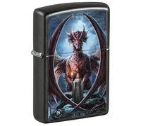 Zippo Sturmfeuerzeug - Anne Stokes, Gray Dusk, Color Image - Nachfüllbar - Wiederverwendbar - Windfestes Design - Geschenkbox - Made in USA